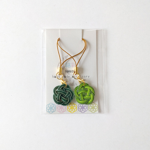 水引 ストラップ【カラフル梅結び】2個入×5パックの計10個セット プチ