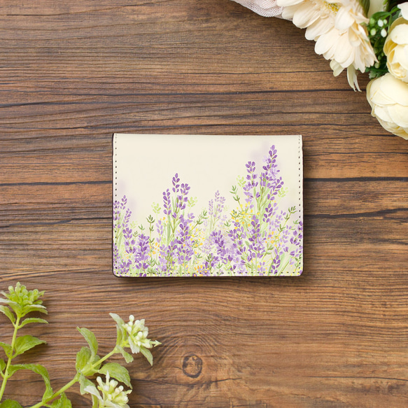 【花雪原創名片夾/名片夾】薰衣草花園【花卉圖案】 第2張的照片