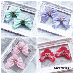 ぴめ デコケース ぴめ デコケース 硬質ケース デコ リボンデコ ピンク B7 横 名刺入れ