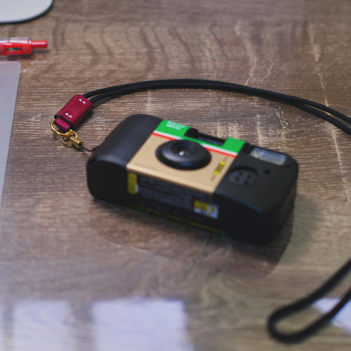 写ルンです カメラストラップ 『本革 ルガトショルダー使用』 ネック