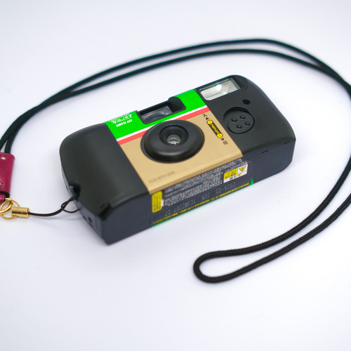 写ルンです カメラストラップ 『本革 ルガトショルダー使用』 ネック