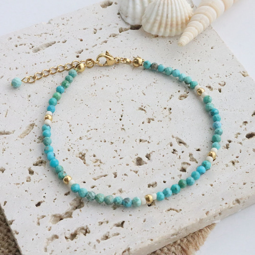 夏限定販売／コーデが完成♪ターコイズ・ドロップネックレス+