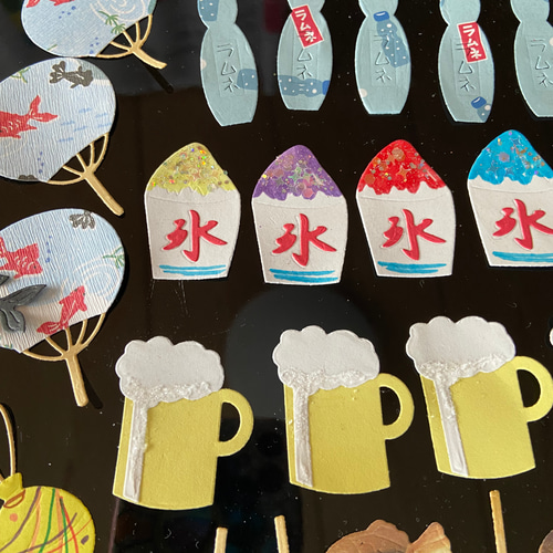 ★オーダー受付中★屋台セット①★かき氷★金魚すくい★ダイカット★クラフトパンチ★ ラスト1セット クラフト 夏祭り たい焼き りんご飴 ビール 金魚すくい