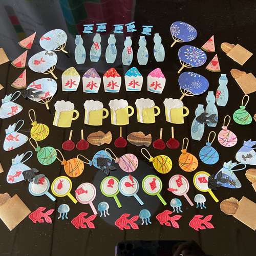 ラスト1セット クラフト 夏祭り たい焼き りんご飴 ビール 金魚すくい