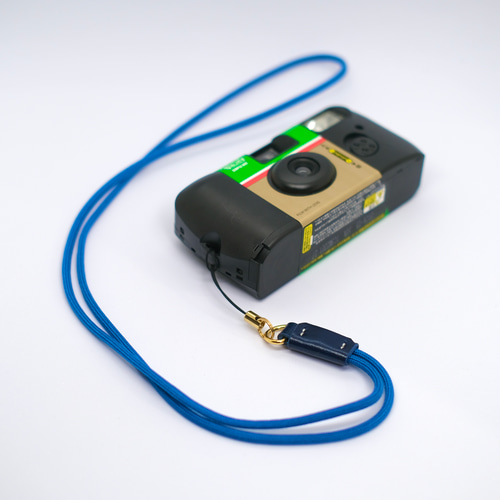 受注生産】写ルンです カメラストラップ 『本革 ルガトショルダー使用