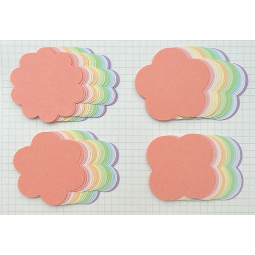 花柄♡メッセージカード80枚♡ペーパークラフト♡アルバムクラフト【10