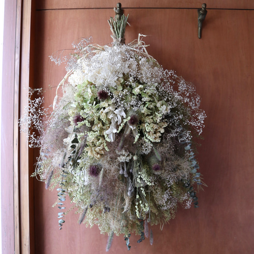 17.アンティーク紫陽花スワッグ 5.アンティーク紫陽花スワッグ 紫陽花