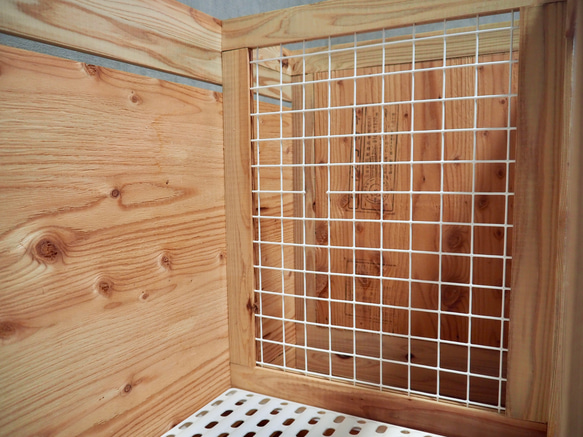 インテリアにとけこむ ハンドメイド 無垢材ペットゲージ　サークル　動物　フェレット　チンチラ 新型 ふくろう用輸送箱（キャリーケース） 「Owl shipping box」Sサイズ　猛禽 H2672067646(20400円)