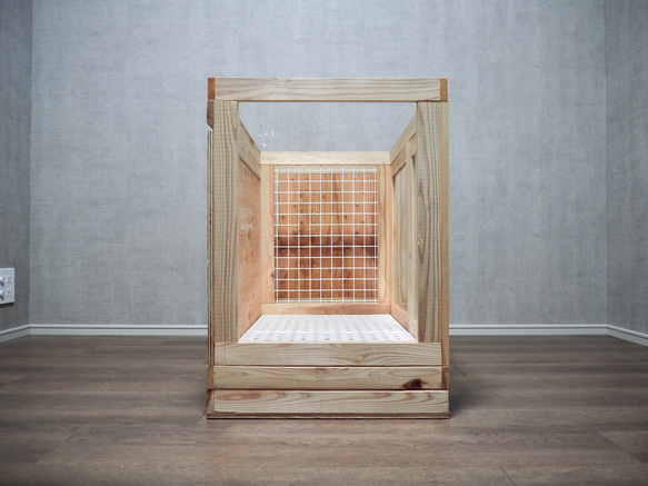 インテリアにとけこむ ハンドメイド 無垢材ペットゲージ　サークル　動物　フェレット　チンチラ 新型 ふくろう用輸送箱（キャリーケース） 「Owl shipping box」Sサイズ　猛禽 H2672067646(20400円)