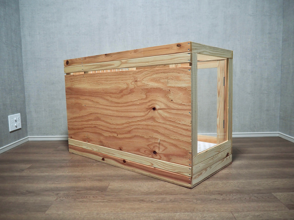 インテリアにとけこむ ハンドメイド 無垢材ペットゲージ　サークル　動物　フェレット　チンチラ 新型 ふくろう用輸送箱（キャリーケース） 「Owl shipping box」Sサイズ　猛禽 H2672067646(20400円)