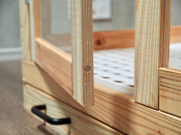 インテリアにとけこむ ハンドメイド 無垢材ペットゲージ　サークル　動物　フェレット　チンチラ 新型 ふくろう用輸送箱（キャリーケース） 「Owl shipping box」Sサイズ　猛禽 H2672067646(20400円)