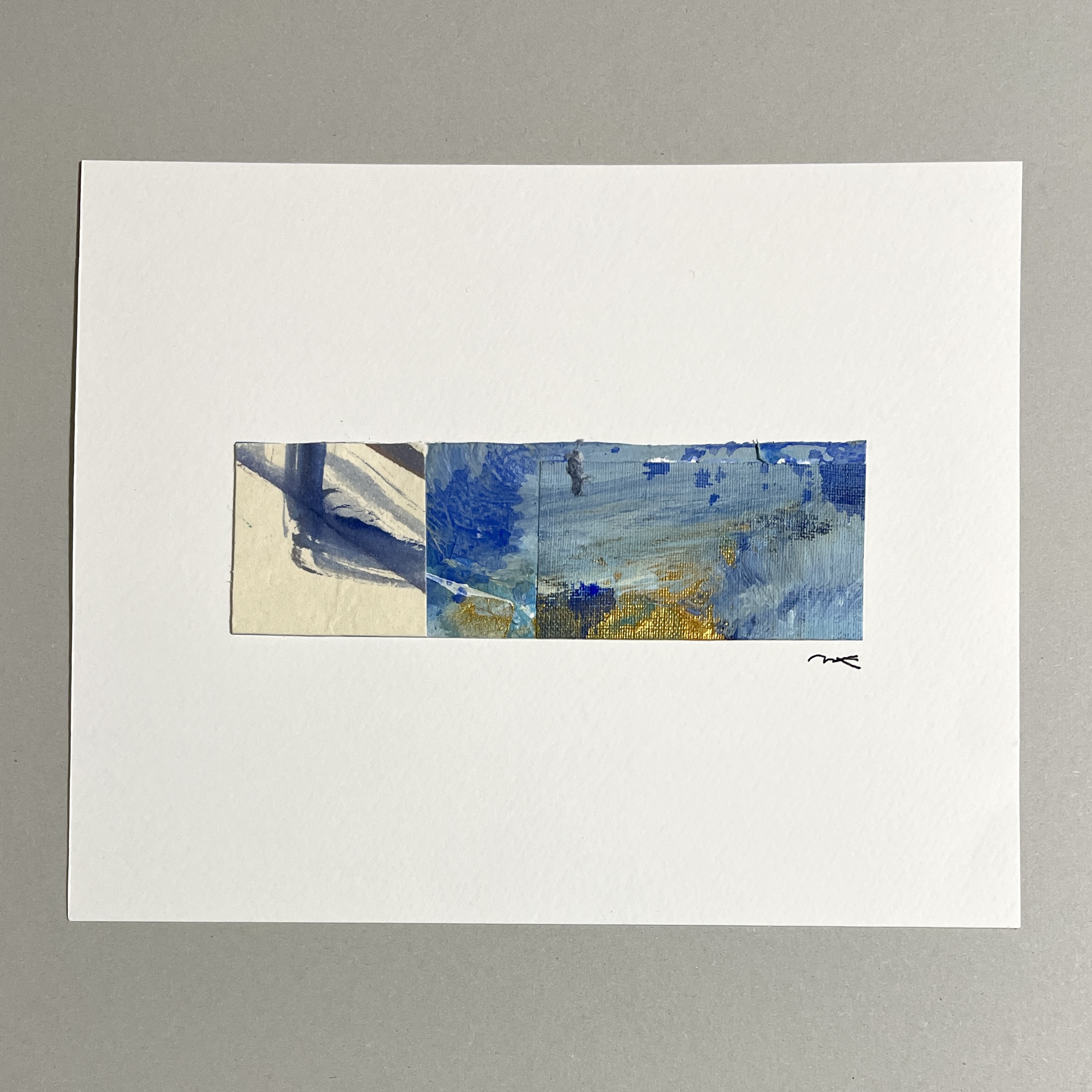 ミニアート作品 抽象画 コラージュ a32 絵画 MarieK 通販 17947189