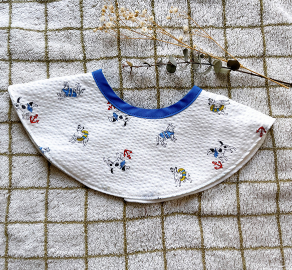 ハンドメイドスタイ＊まんまるスタイ＊名入れ ハンドメイド スタイ オーダースタイ 名入れ 刺繍 夏 祭り 出産