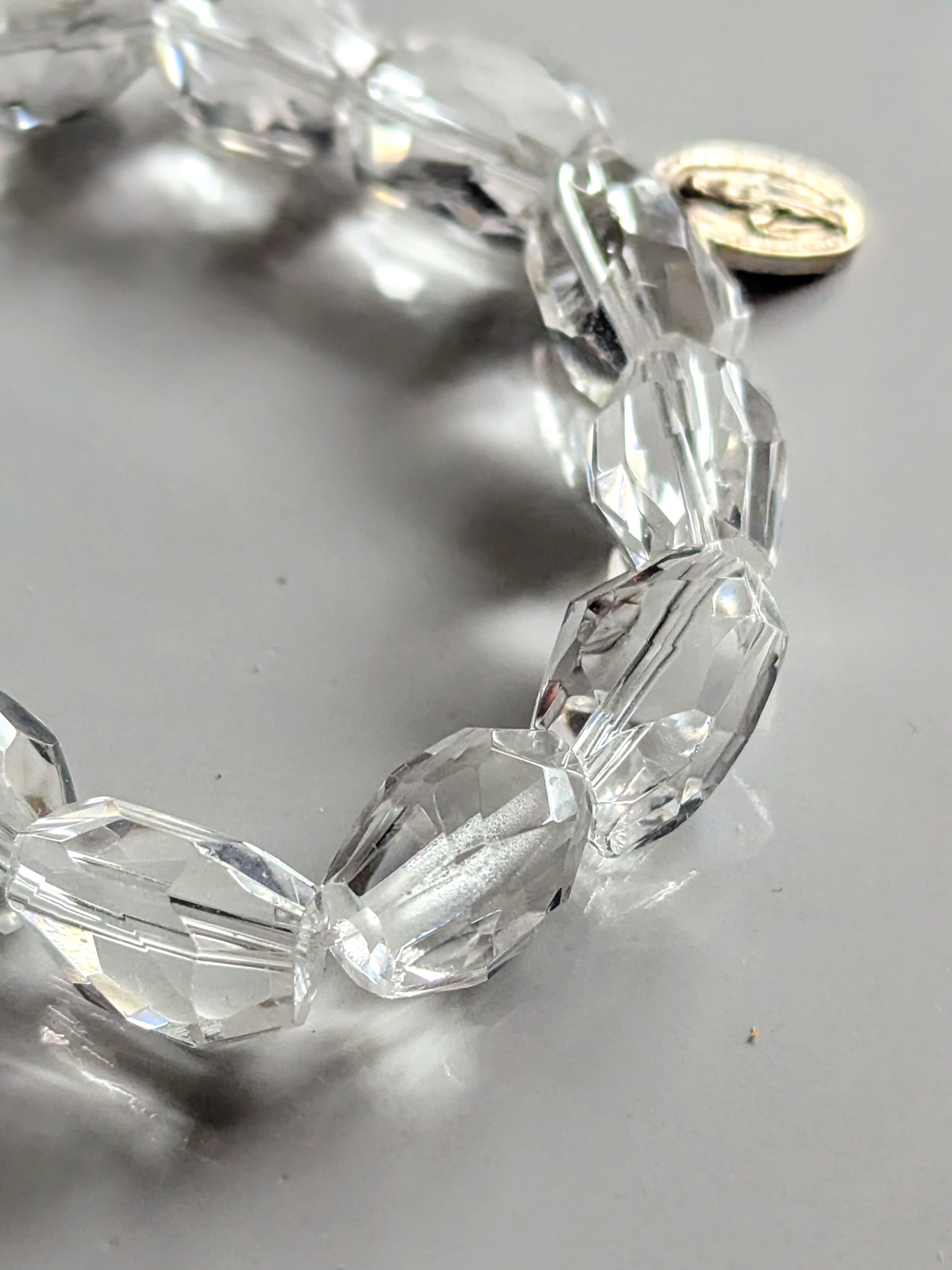 ✨ネガティブデトックスに✨ブルーオパール（コモンオパール）のブレスレット&クリアクォーツのブレスレットの2本セット