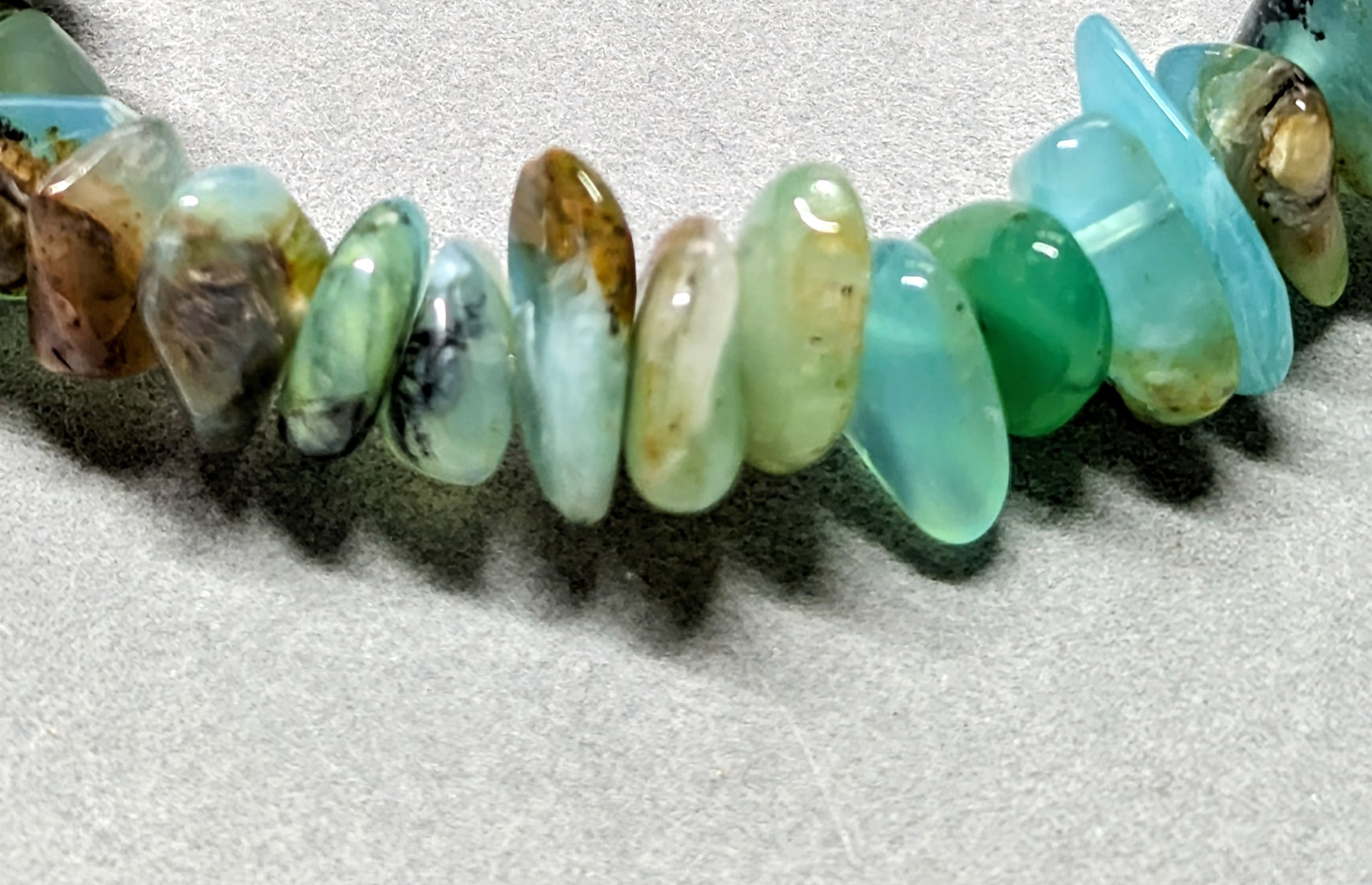 ✨ネガティブデトックスに✨ブルーオパール（コモンオパール）のブレスレット&クリアクォーツのブレスレットの2本セット