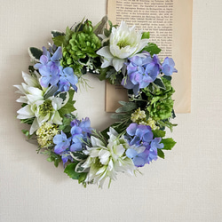 アナベルのハーフリース ✿ サイズアップ可能 ドライフラワー リース