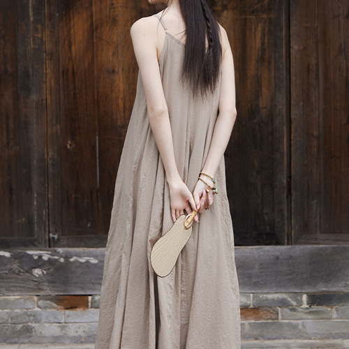 フレア ベース ノースリーブ ドレス 旅行撮影用 スプレーダイ