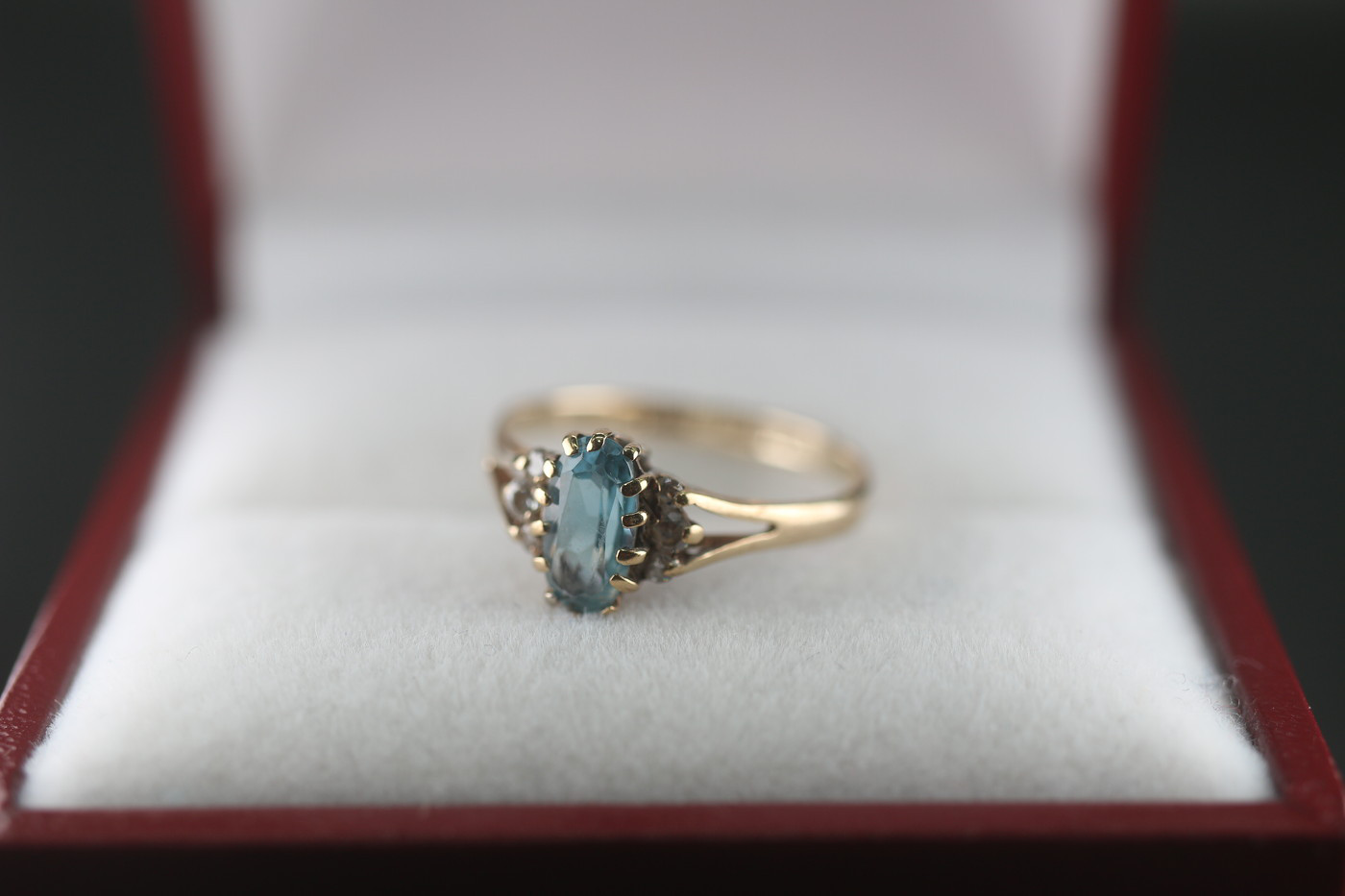 傑作 ゴールド 英国 ビンテージ 天然トパーズ ヴィンテージ 指輪 リング 375 ジュエリー レディース J156