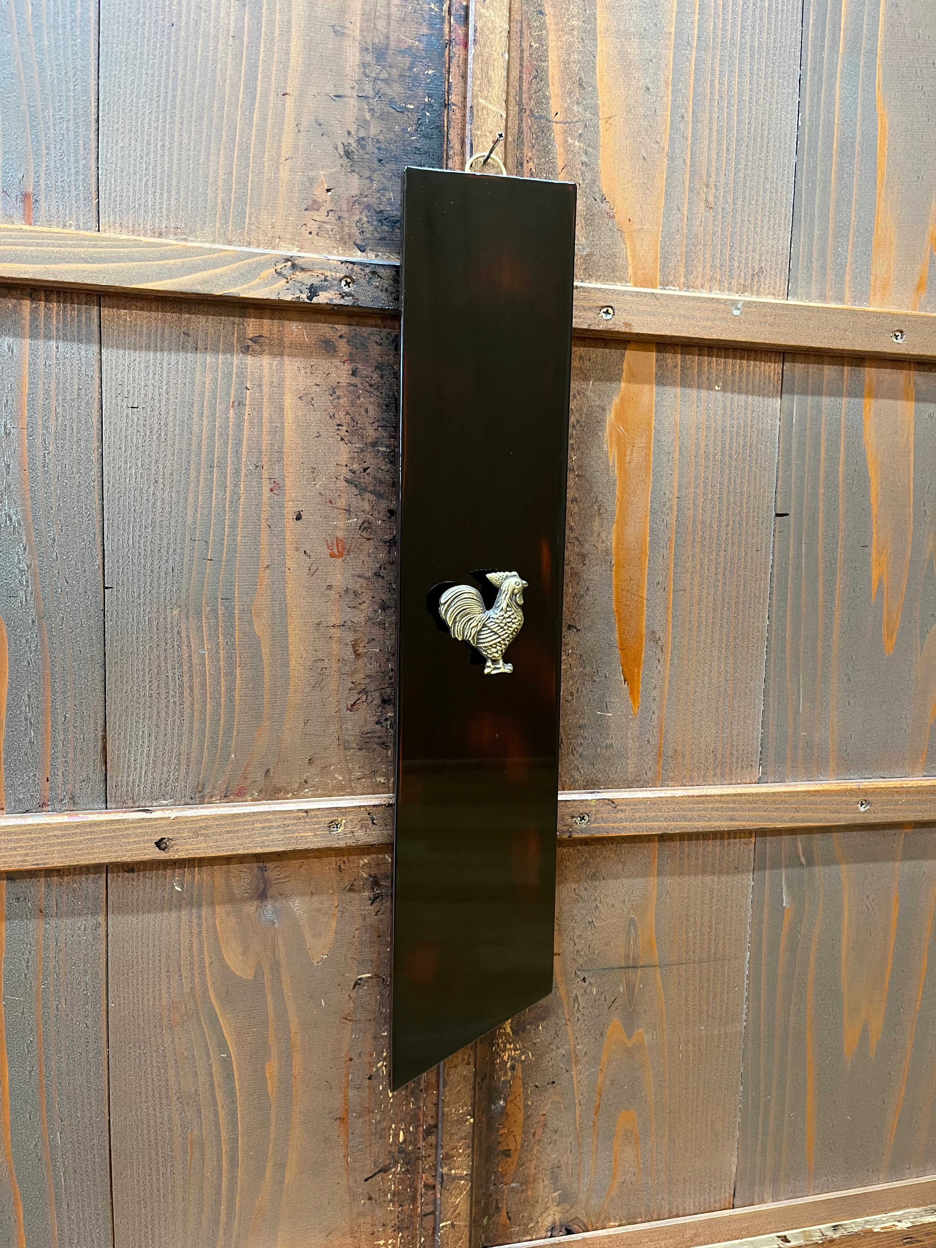 漆塗りアートパネル　/ 曙塗り✖️真鍮の可愛い取手をあしらった作品/ rooster 雄鶏