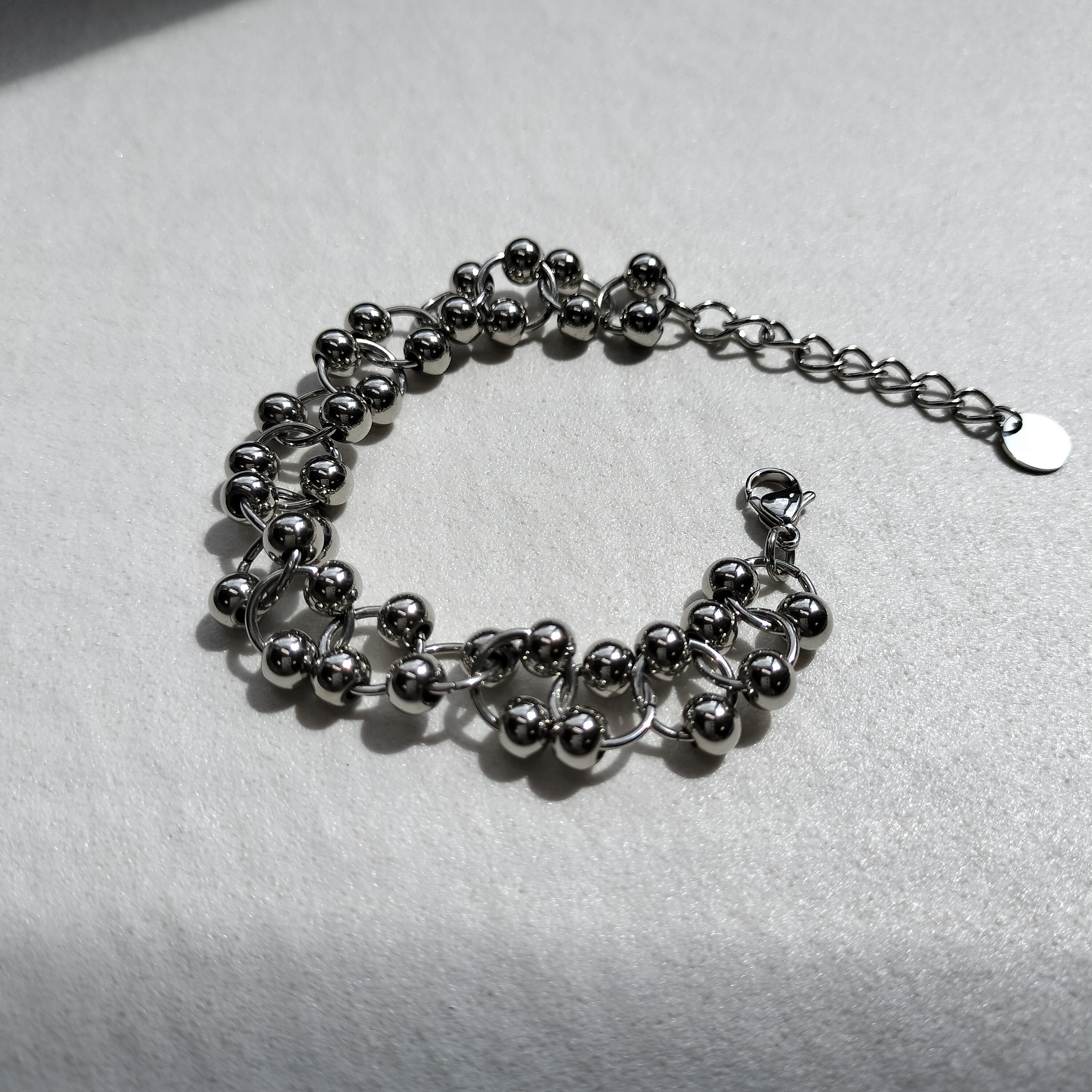 大きなチェーンのブレスレット　金属アレルギー対応　送料無料　B8033