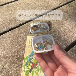 〔ピルケース〕おしゃれでかわいい！持ち運びしやすい外国切手のケース（チェコ　ヒョウ）ラッピング無料！プレゼントにも 6枚目の画像