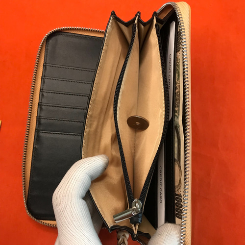 新作品 ブラウン ハンドメイド ブライドレザー ヌメ革本革 メンズ 長