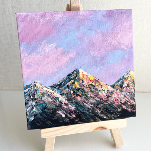 キャンバスアート、mountain scenery ,山の景色の絵、山の絵、山