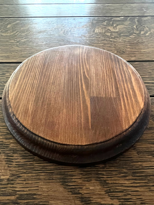 アンティーク風 木製花台 ディスプレイ台 鍋敷き 鍋敷き atelier