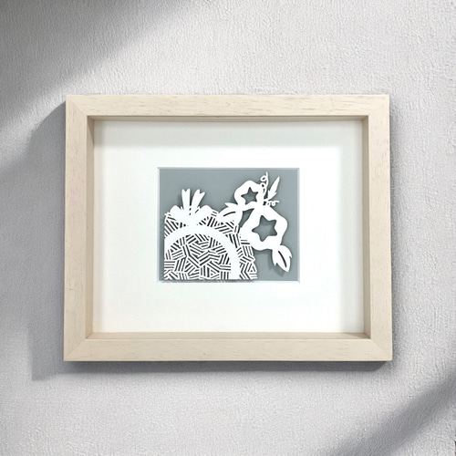 お取引中　切り絵 額装切り絵『清夏』 絵画 nopico 通販 17948682｜Creema(クリーマ