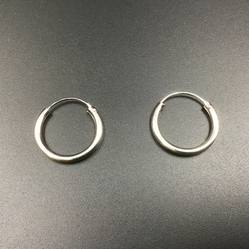 シルバー925 フープピアスB-17 ピアス（フープ） HANDICRAFT SHOP 十彩