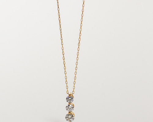ideaswam ネックレス 50cm トリロジーデザイン ラボダイヤモンド0.435ct ネックレス50cm