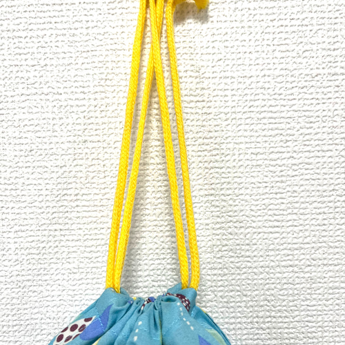 給食袋】入園グッズ 入学グッズ 入園準備 入学準備 巾着袋 しずく柄
