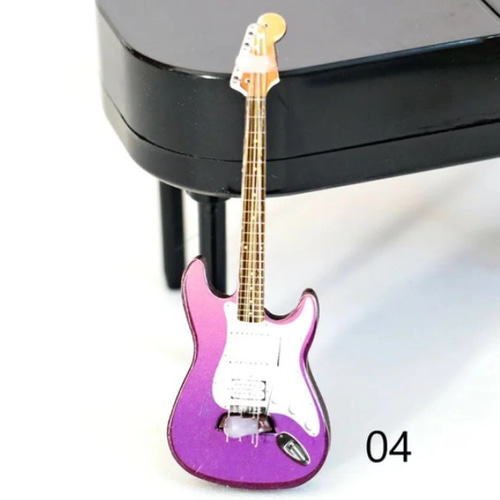 ドールハウス ミニチュア楽器エレキギター 1点スケール