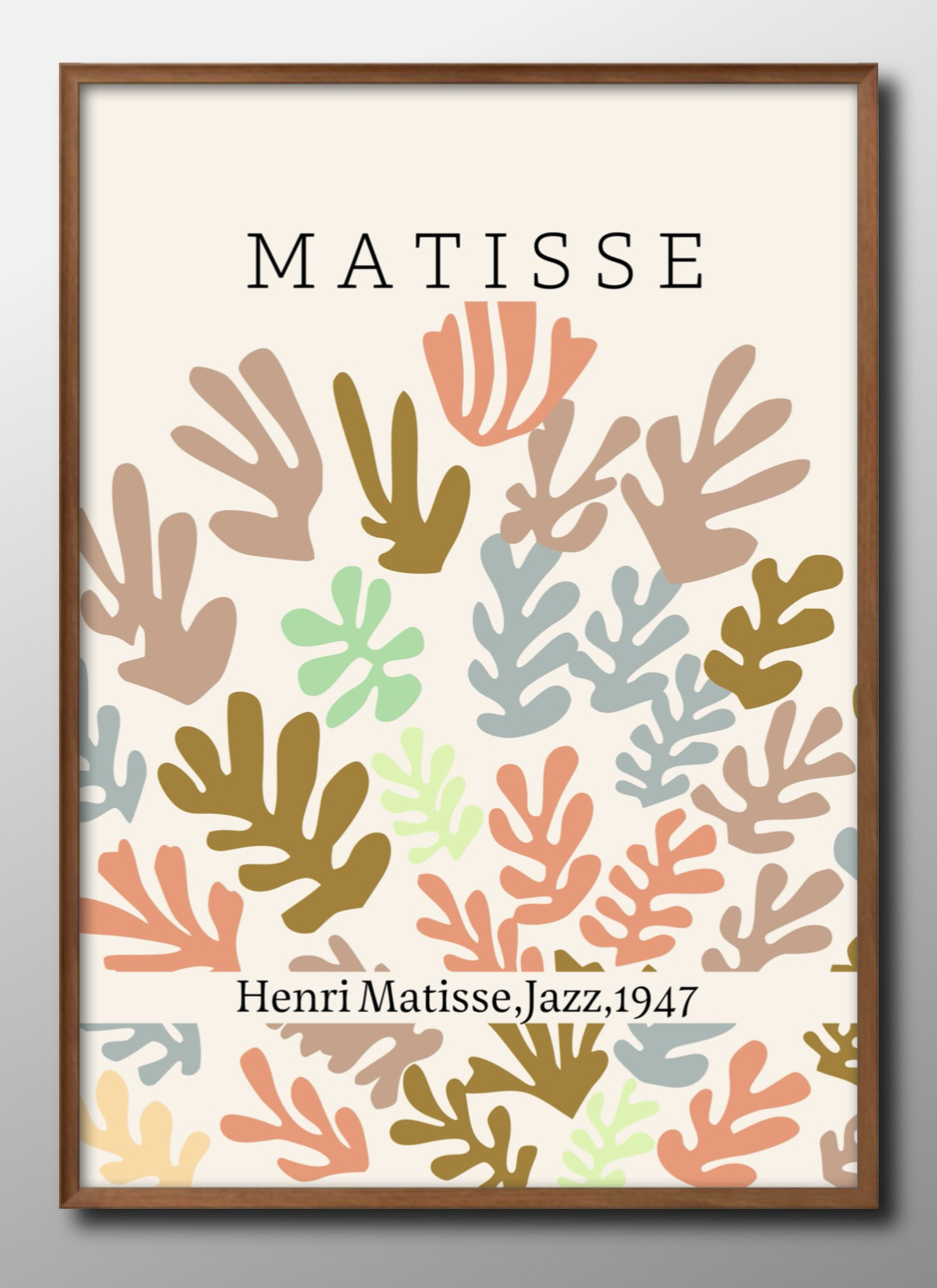 【JAZZ 】マティス　絵画ポスター　額装