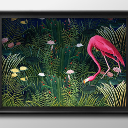 油彩画　フラミンゴ 716bI2HcOUL._UF1000,1000_QL80_.jpg