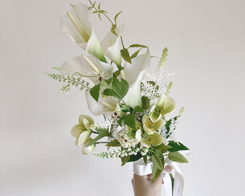 受注生産】ブーケ ブートニア ウェディングブーケ 造花ブーケ 造花