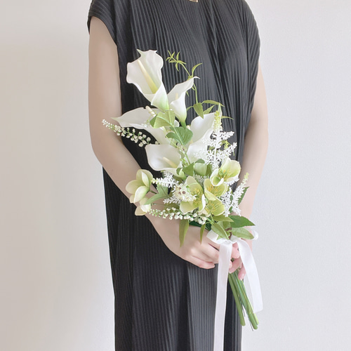 受注生産】ブーケ ブートニア ウェディングブーケ 造花ブーケ 造花