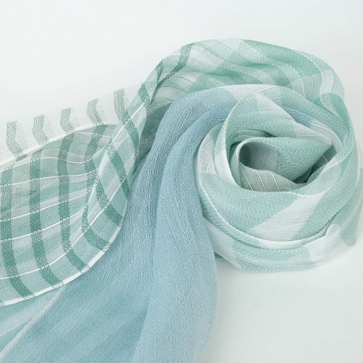 手織りリネンストール【清風＊03】