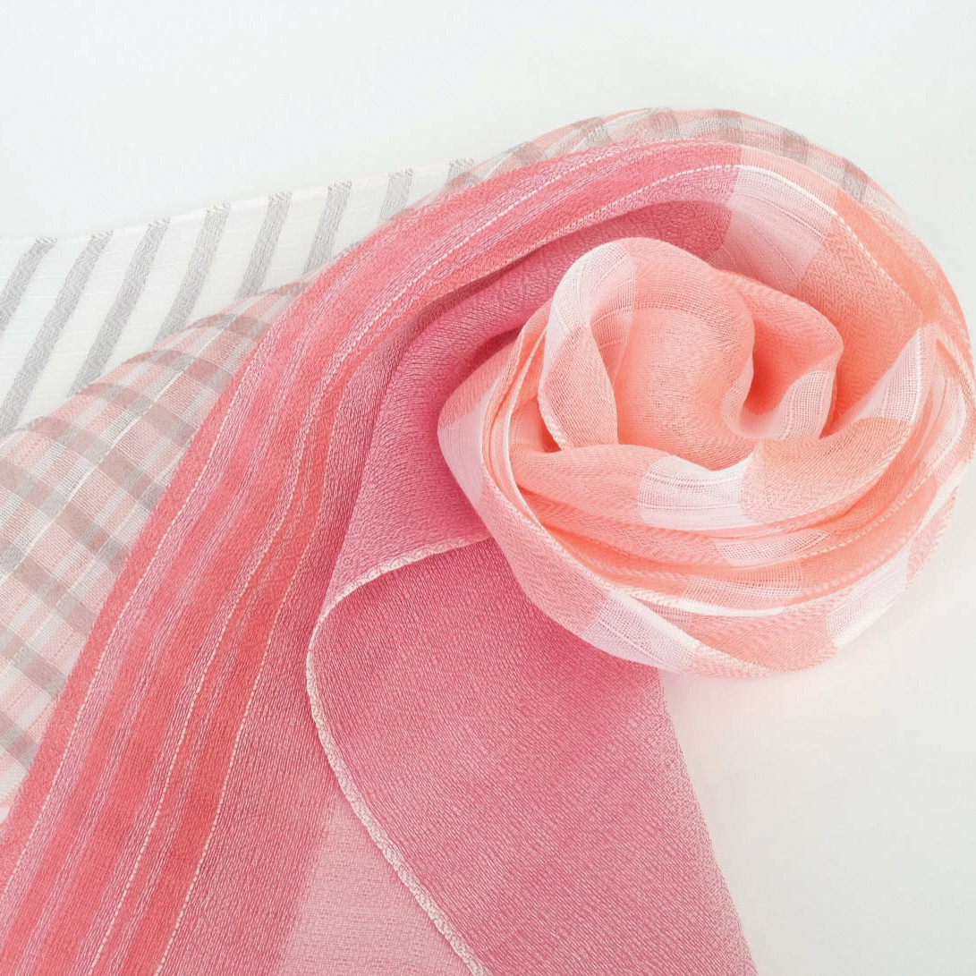 手織りリネンストール【清風＊02】