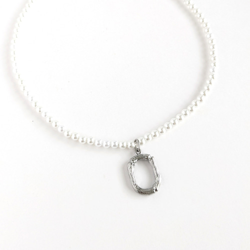 金属アレルギー対応[メガネホルダー・ネックレス/パール