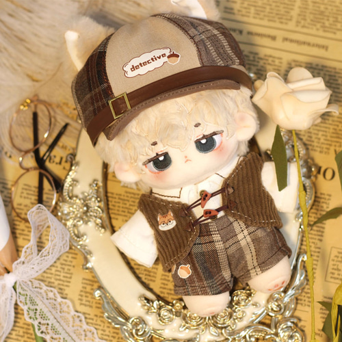 15/20cm着せ替えぬいぐるみ服 名探偵セット 着せ替え人形 ぬいぐるみ