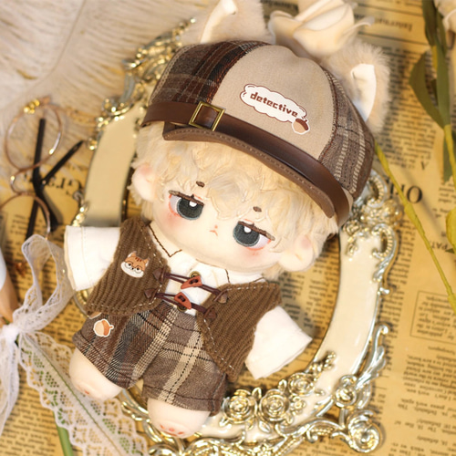 15/20cm着せ替えぬいぐるみ服 名探偵セット 着せ替え人形 ぬいぐるみ