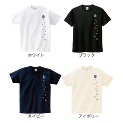 Tシャツ 猫 デザイン 「ニャンとも心地よい」 黒 白 ネイビー アイボリー tシャツ ｔしゃつ ブラック ホワイト 3枚目の画像