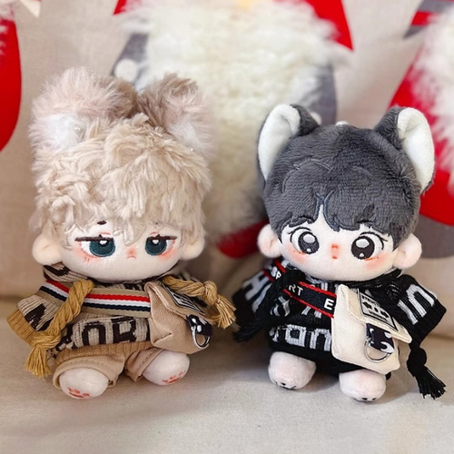 10cm着せ替えぬいぐるみ服 クカカセット 2色 着せ替え人形 ぬいぐるみ