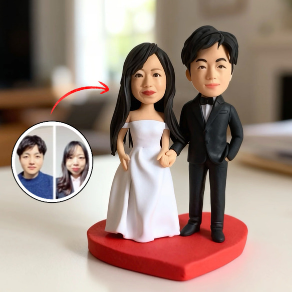 写真から作る】オーダーメイド人形（スーツ姿）｜結婚式・記念・還暦
