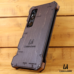 Xperia 1 VII ケース 木製 耐衝撃 ウッド wood 木 本革 かっこいい