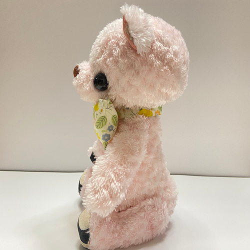 試作品 ピンクのくまさんのぬいぐるみ ぬいぐるみ くまやくま吉