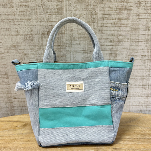 a21 デニムリメイク 2way トートバッグ トートバッグ Asmy 通販  