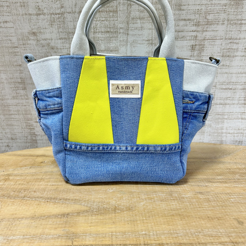 a25 デニムリメイク 2way トートバッグ トートバッグ Asmy 通販  