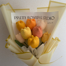 【オーダーページ３】デイジー　花束　あみぐるみ 編み物　卒業式 かぎ針編みの花束 ブーケ スワッグ 編みぐるみ あみぐるみ